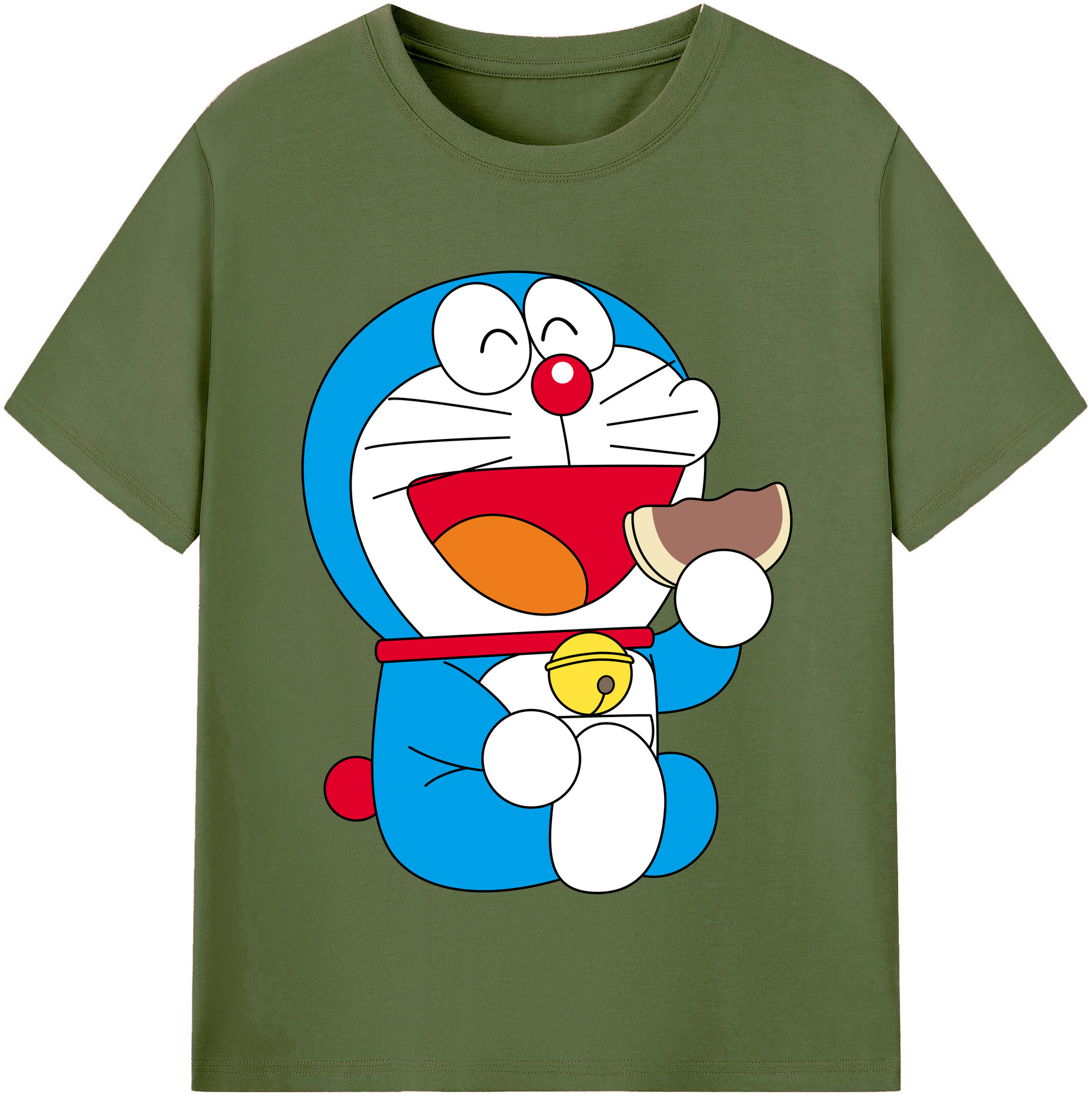 （画像用） ドラえもん Doraemon 綿100％半袖Tシャツ（フロントプリント）